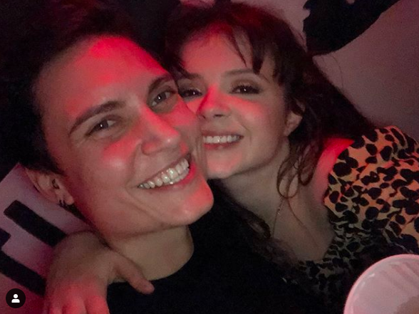 Emily Coates with her girlfriend, Anna Lucia Sadler.